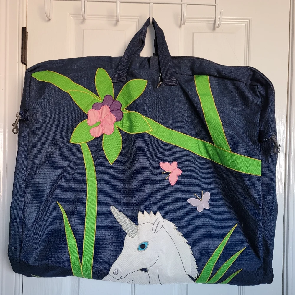 Unique Vintage Garment Bag Unicorn Floral Jean Tree Tops Hingham Massachusetts